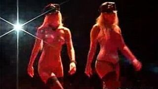 lesbian sex on public stage porn video